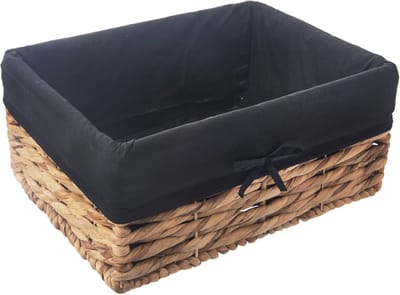 Opbergmand Natuurlijk 36,5x25x15,5 cm - Opbergbox - Opbergdoos - Wasmand