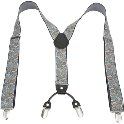 Herenbretels 1,4x45,3 inch Stevige Duurzame Metalen Clip Y-rug Groot Comfort Verstelbaar Heren Kostuum gray