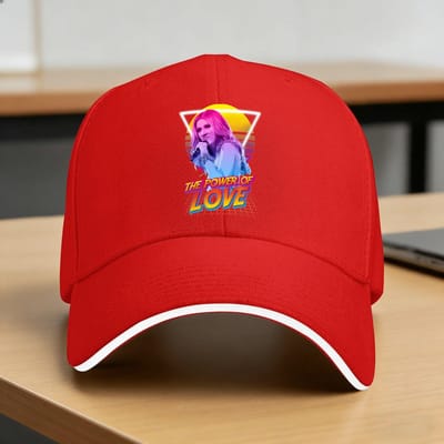 Casquette de Baseball Celine Dion Métal The Power Of Love Sport en Plein Air Casquette Trucker Pour Femmes Hommes Protection Solaire Casquettes de Baseball Classiques One Size red