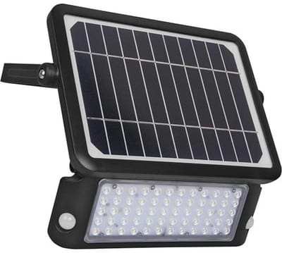 Krachtige 10W LED Solar Schijnwerper met Bewegingsmelders - 1080lm, 4000K, IP65