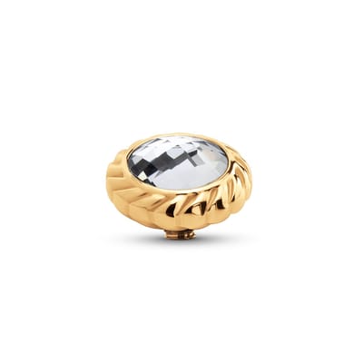 Melano Twisted Majestic Steentje Crystal | Goud