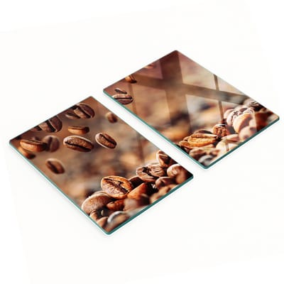 Multifunctionele decoratieve glazen snijplanken voor in de keuken, geschikt voor koffiebonen, 2x40x52 cm
