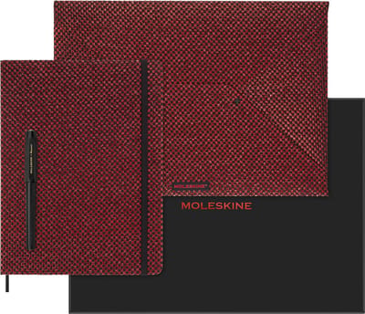 Moleskine LE Shine Collection Ongedateerde Planner Rood Bundel XL (18x25cm) Harde Kaft (Collector's Box)