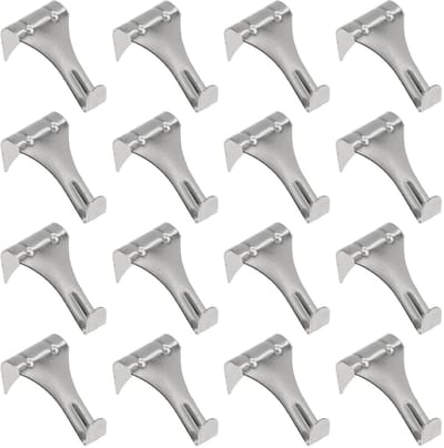 Dailygoods- Fotohaak 16 Stuks - Metaal - Zilver - Voor Kunsttentoonstellingen - Geen Schroeven/Nagels Nodig - 2x1,1x0,8 Inch - Kunsthaak
