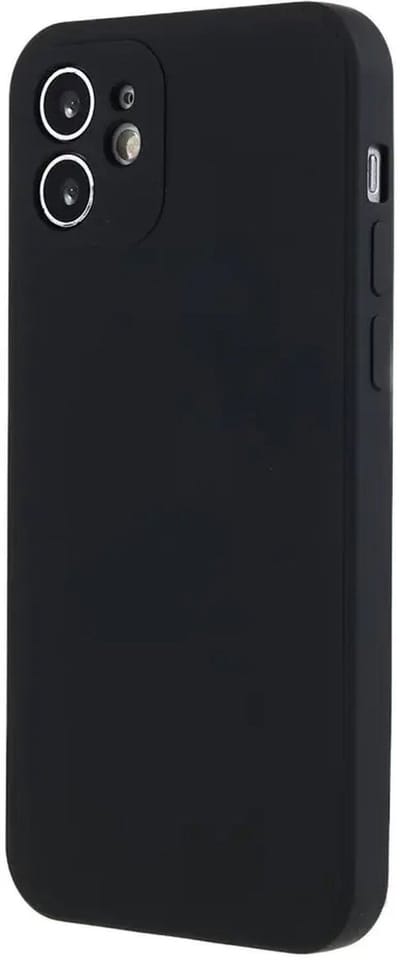 Hoesje met Camera Bescherming Geschikt voor Apple iPhone 12 | Back Cover | Dun | Flexibel TPU | Zwart