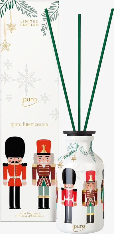 ipuro geurstokjes limited edition finest season - kerst geschenk - roos - vanille - amber - cederhout