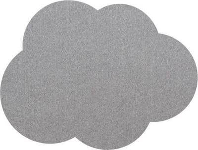 Wolk vilt onderzetters - Lichtgrijs - 6 stuks - 10,5 x 8 cm - Tafeldecoratie - Glas onderzetter - Cadeau - Woondecoratie - Tafelbescherming - Onderzetters voor glazen - Keukenbenodigdheden - Woonaccessoires - Tafelaccessoires