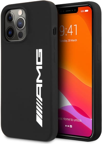 AMG Back cover - iPhone 13 Pro - Zwart - Shockabsorberend - Minimalistisch ontwerp