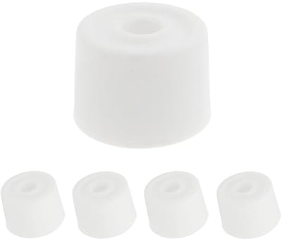Dailygoods- Deurstopper Siliconenrubber - 4 Stuks - 35 mm Diameter - Antislip - Schokabsorberend - Wit - Eenvoudig te Installeren - Deurbuffer