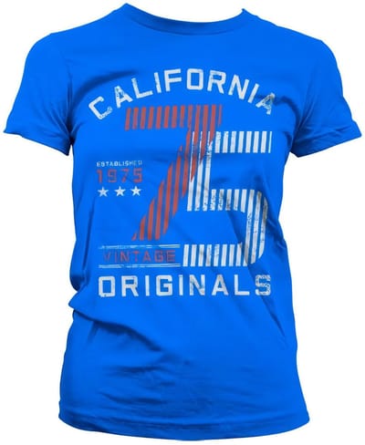 Hybris Dames California 75 Originals Girly T-shirt SH-5-15753-LFH1-8