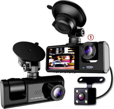 Lexium Dashcam voor auto - Dashcam - Dashcam voor auto voor en achter - Dashcam voor en achter - Dashcam voor en achter draadloos - Dual dashcam