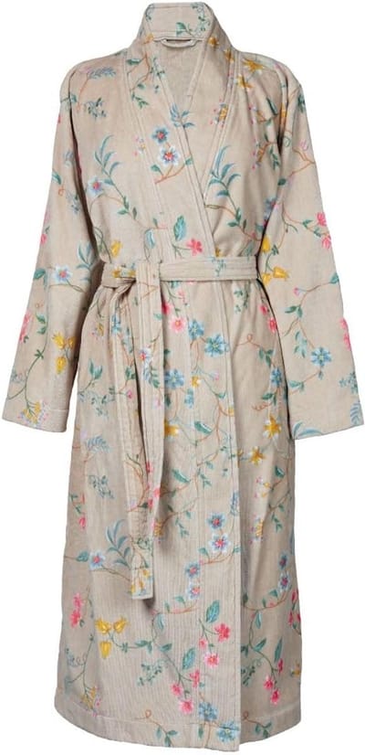 Luxe Les Fleurs badjas Kimono voor dames | Zacht katoen