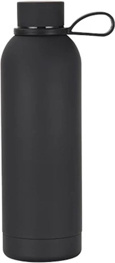 Without Lemon - Thermos Drinkfles - RVS Vacuüm - Waterfles - Warm - Koud - Water - Siliconen - Travel - 500 ML - Zwart