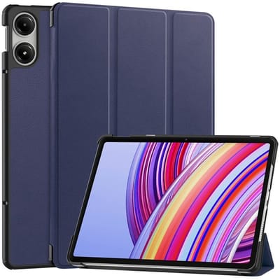Coverup Tablethoes geschikt voor Xiaomi Redmi Pad Pro Hoesje - Tri-Fold Book Case met Wake/Sleep - Blauw