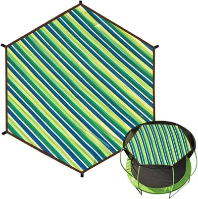 Trampolinehoes - Beschermhoes - Buiten spelen - Waterdicht en UV-bestendig - 8 voet - Zwart