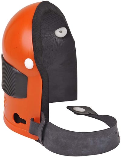 Harde Kniebeschermers - Werkbescherming - Klussen & Bouw - Schok- en slagvast - 15mm Kussen - Oranje