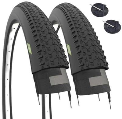 2 Banden 27,5 x 2,10 en 2 Luchtkamers met Frans Ventiel voor Mountainbike en Racefiets