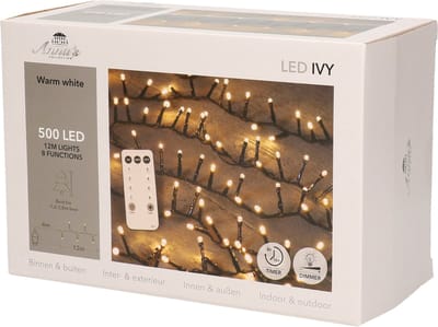Anna's Collecion Kerstverlichting - 500 lampjes - warm wit - Kerstverlichting voor binnen en buiten