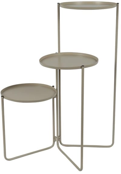 Countryfield plantenstandaard beige decoratief 50x35x70cm interieur.