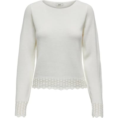 Jacqueline de Yong Grace l/s boatneck struc pullover knt