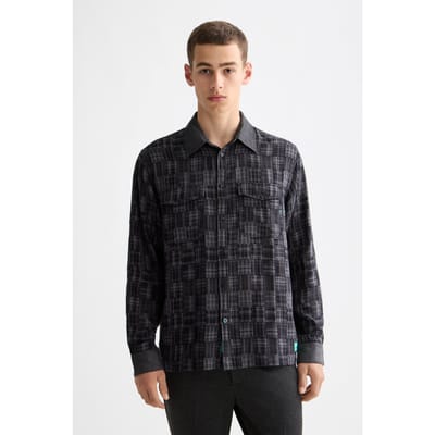 Scotch & Soda Patchwork Flannel Relaxed-fit Shirt Meteorite Patchwork Chec Taglia: S | Camicie Casual Outlet | Uomo