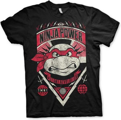 Teenage Mutant Ninja Turtles Heren Tshirt -S- Ninja Power Zwart