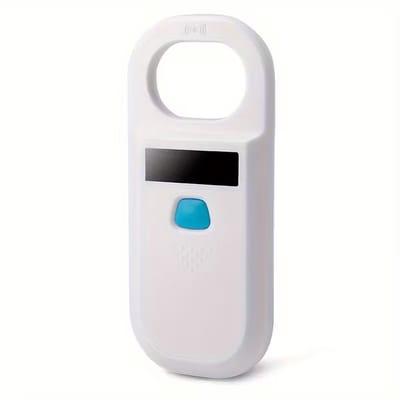 PolkaHome® Pet Microchip Reader, RFID chipreader- USB dierenidentificatiescanner met blauwe LED-indicator, duurzame plasticontwerp voor honden, katten, vee - Batterijgevoede chiplezer huisdier wildlevensonderzoek en -beheer, langdurige batterij.