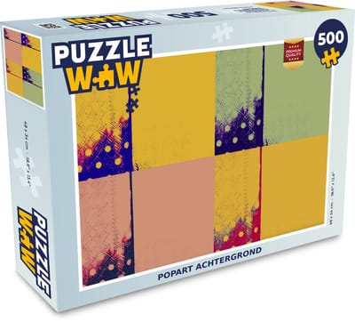 Puzzel Popart achtergrond - Legpuzzel - Puzzel 500 stukjes