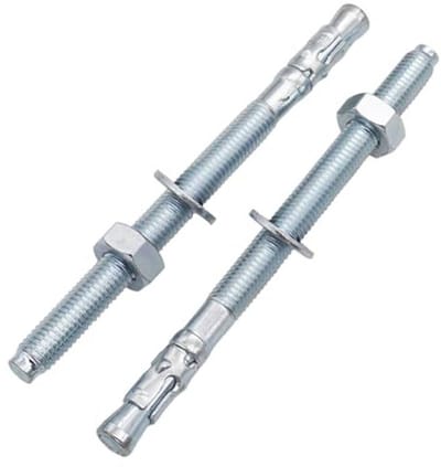 Verzinkte Wigankers M10 x 140 mm - 8 Stuks - Metalen Pluggen en Metselankers