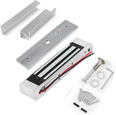 Elektrisch Deurslot - Veiligheidsslot Set - Toegang Beveiligen - 180 kg Houdkracht - Met ZL Bracket - Zilver