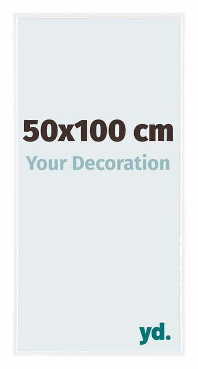 Your Decoration - Fotolijst 50x100 cm - Kunststof - Wit Hoogglans - Evry