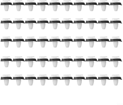 Dailygoods- Trim Clips 50 Stuks - Bevestigingsmiddelen - Kunststof - Voor DUCATO - OEM Kwaliteit - Lengte 17 mm - Paneelclips