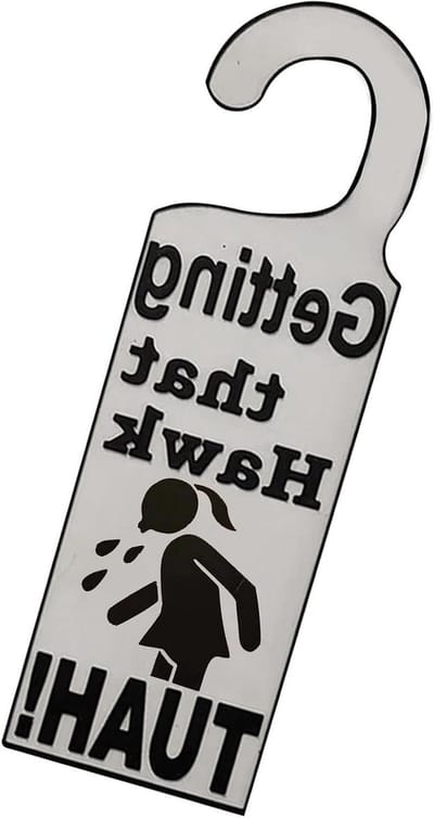Deurklinkbord - Hanger Sign - Kamer Decoratie - Stevig Acryl - 21.5 x 8 cm - Zwart