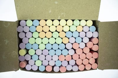 Kangaro bordkrijt - 100 stuks - assorti kleuren