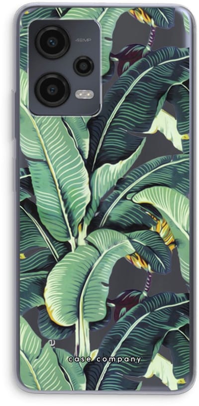 Case Company® - Hoesje geschikt voor Xiaomi Redmi Note 12 hoesje - Bananenbladeren - Soft Cover Telefoonhoesje - Bescherming aan alle Kanten en Schermrand