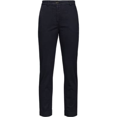 PINKO Camilla Slim Pj818 Gabardina S Black Size: 40 | Chinos Outlet | Dames | Zwart