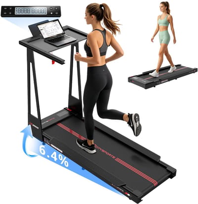 CITYSPORTS HG6 Loopband - walking pad - 3 in 1 Wandelband - loopbanden voor thuis - loopband - 1-12 km/u - treadmill- Bluetooth