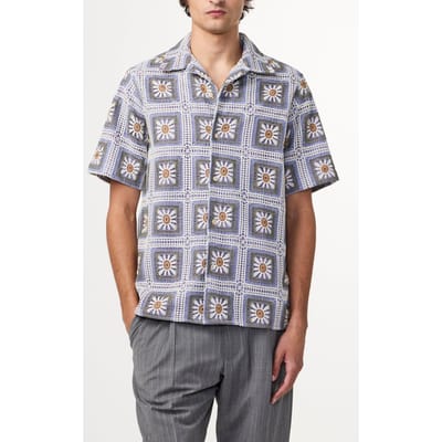 NN.07 Julio Short Sleeve Violet Size: M | Casual Shirts Outlet | Heren | Paars