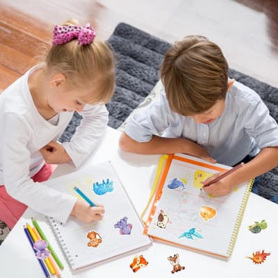 2000 Stuks Ronde Cartoon Dieren Stickers voor Kinderen - Waterdichte Zelfklevende Stickers voor Skateboard, Koffer, Scrapbook en Laptop