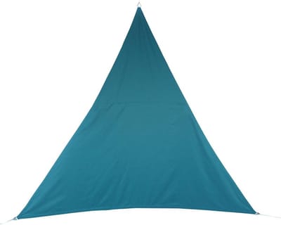 Premium kwaliteit schaduwdoek/zonnescherm Shae driehoek blauw - 3 x 3 x 3 meter - Terras/tuin zonwering