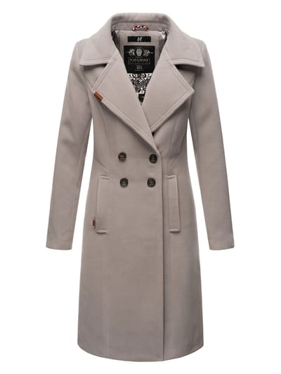 Navahoo Dames Trenchcoat Wooly – Premium Wintermantel met Elegante Pasvorm