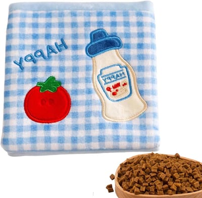 Voer en Snuffelmat - Honden Speelgoed - Mentale Stimulatie - Knisperend Papierelement - 40 x 13 cm - Meerkleurig