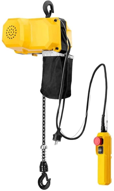Elektrische Kettingtakel - Hefwerktuig Takel - Zware Lasten Hefen - Noodstop Schakelaar - 300 kg 3 m - Grijs
