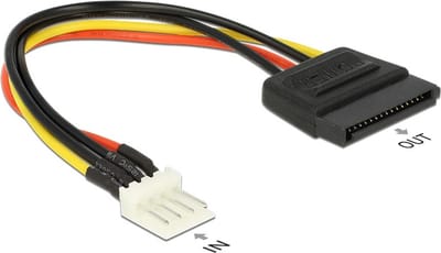 Floppy (m) - SATA (v) voedingskabel - 0,15 meter