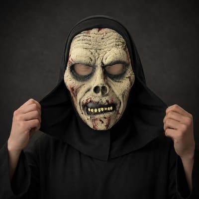 Feest Zwarte Pij Gekostumeerd Hoofddeksel Spook Latex Masker One size fits all adults