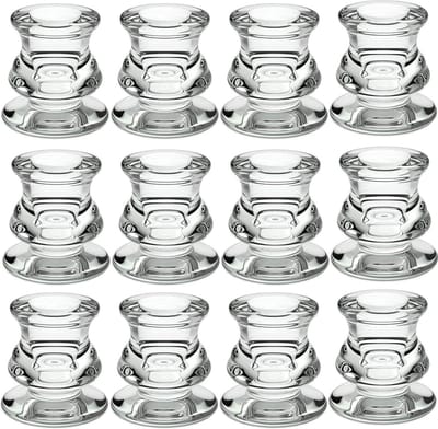 Glass kaarshouders voor 12 kaarsenstandaards - Decoraties voor woonkamer tafel - Feest - Kerst - Halloween