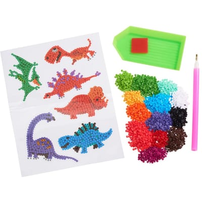 Diamond Painting Sticker knutselset "Dinos"