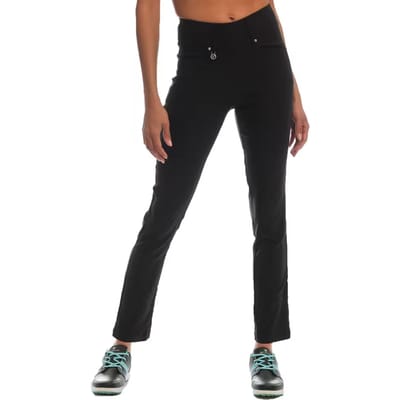 Island Green Dames/Dames Quick Dry Stretch Broek (Zwart)