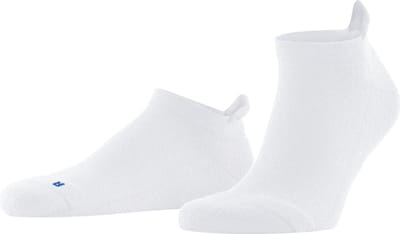 FALKE Cool Kick kort eenkleurig functioneel materiaal sneakersokken enkelsokken unisex wit - maat 46-48