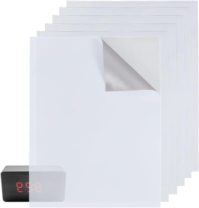 7 Vel Lichtdempende Stickers, 17x13cm Witte Plakfilters voor Elektronica, Klokken en Monitoren, Ideaal voor Zichtbeperking en Privacy